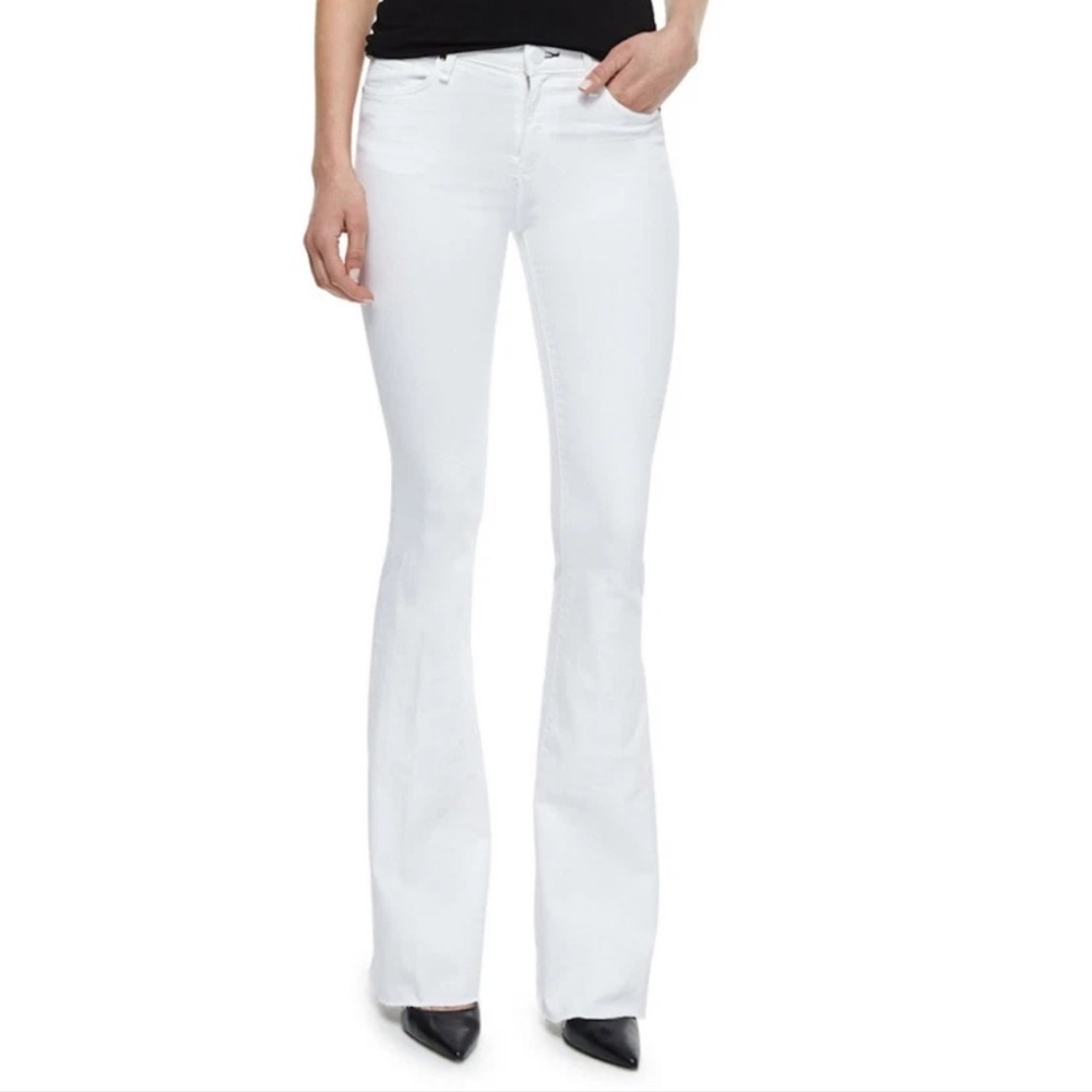 Lucky Brand Women's White Flared Jeans